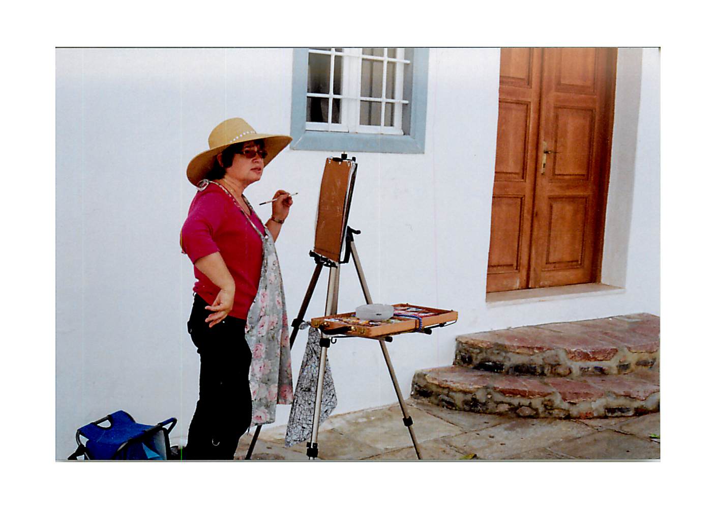 jane painting in greece